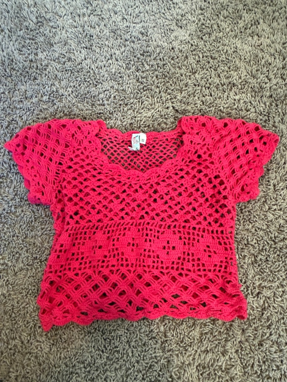 Beauty & The Beach pink cover up like new size S